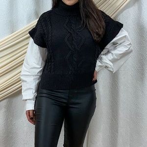 Layered Turtle Neck Sweater